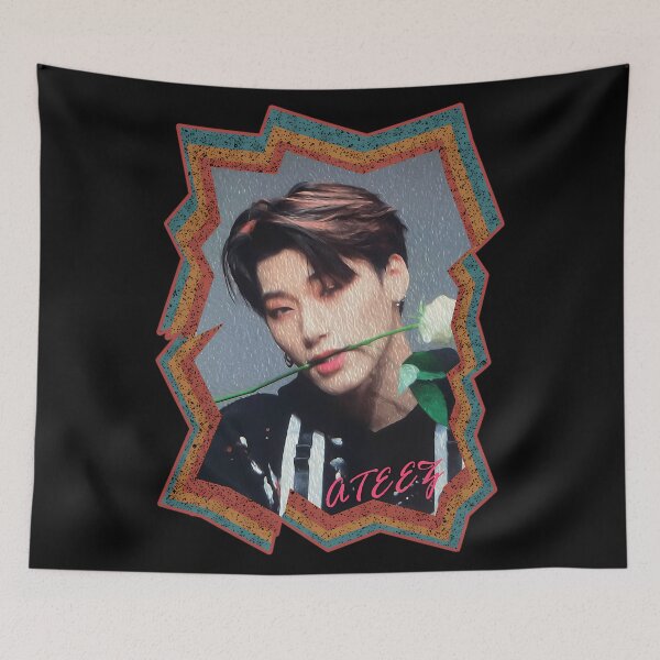 Item preview, Choi San ATEEZ San Korean Kpop Retro Color Oil Paint designed and sold by KleinMeilinkLa.