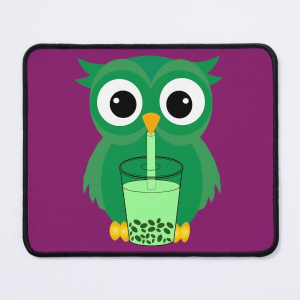 Item preview, Bubble Tea drinking green owl bird 	 designed and sold by ijauqguijoa82.