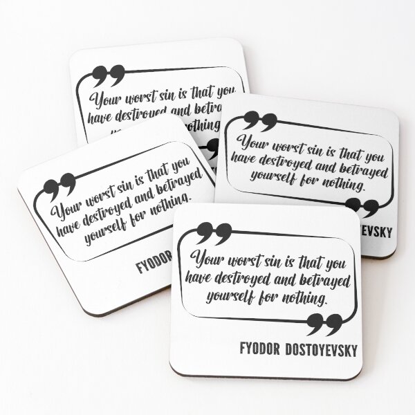 Item preview, Fyodor Dostoyevsky Crime and Punishment Russian Literature Quote designed and sold by lesvalises.