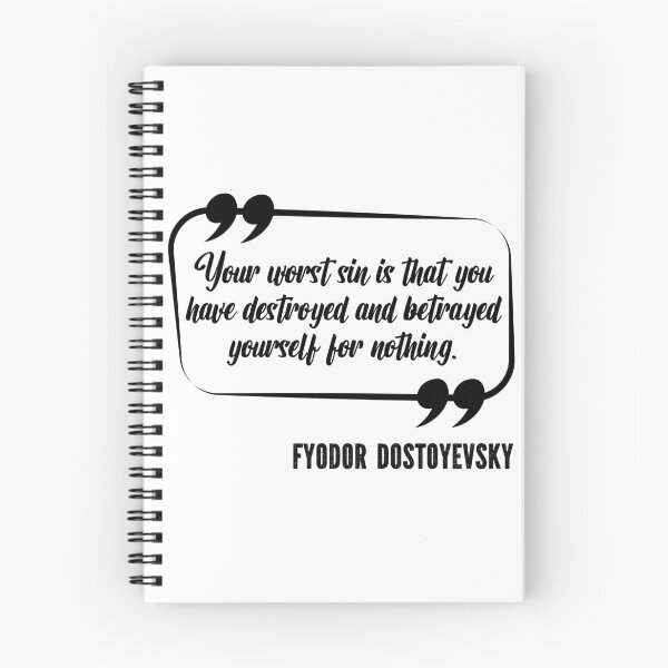 Item preview, Fyodor Dostoyevsky Crime and Punishment Russian Literature Quote designed and sold by lesvalises.