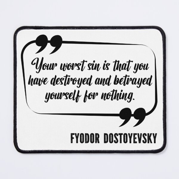 Item preview, Fyodor Dostoyevsky Crime and Punishment Russian Literature Quote designed and sold by lesvalises.
