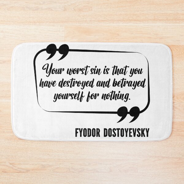 Item preview, Fyodor Dostoyevsky Crime and Punishment Russian Literature Quote designed and sold by lesvalises.