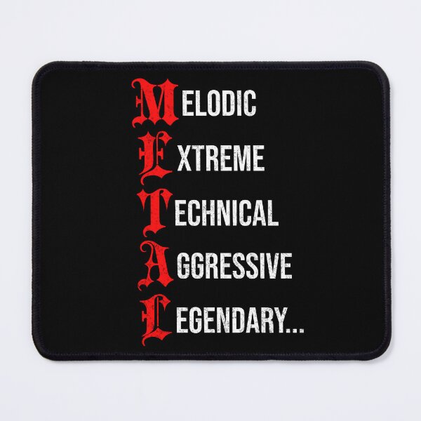 Item preview, Metal Description (Red version) designed and sold by MightyViking.
