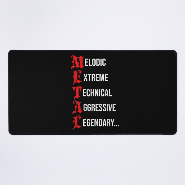 Item preview, Metal Description (Red version) designed and sold by MightyViking.