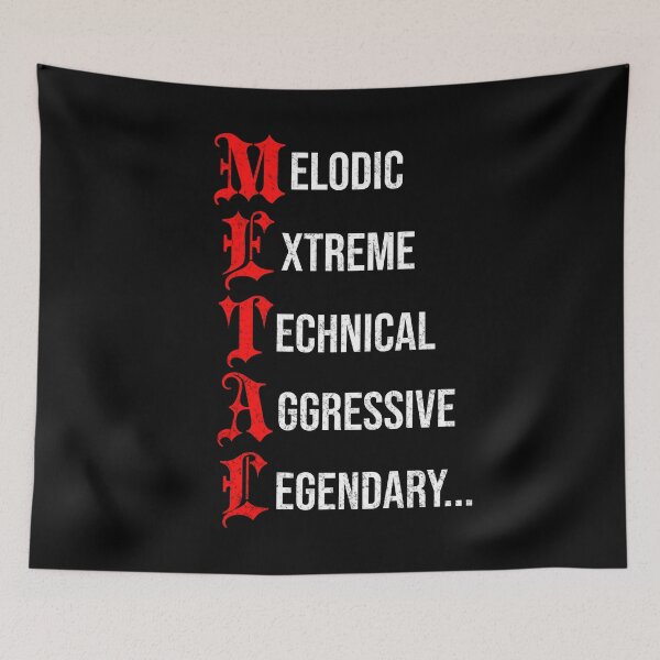 Item preview, Metal Description (Red version) designed and sold by MightyViking.