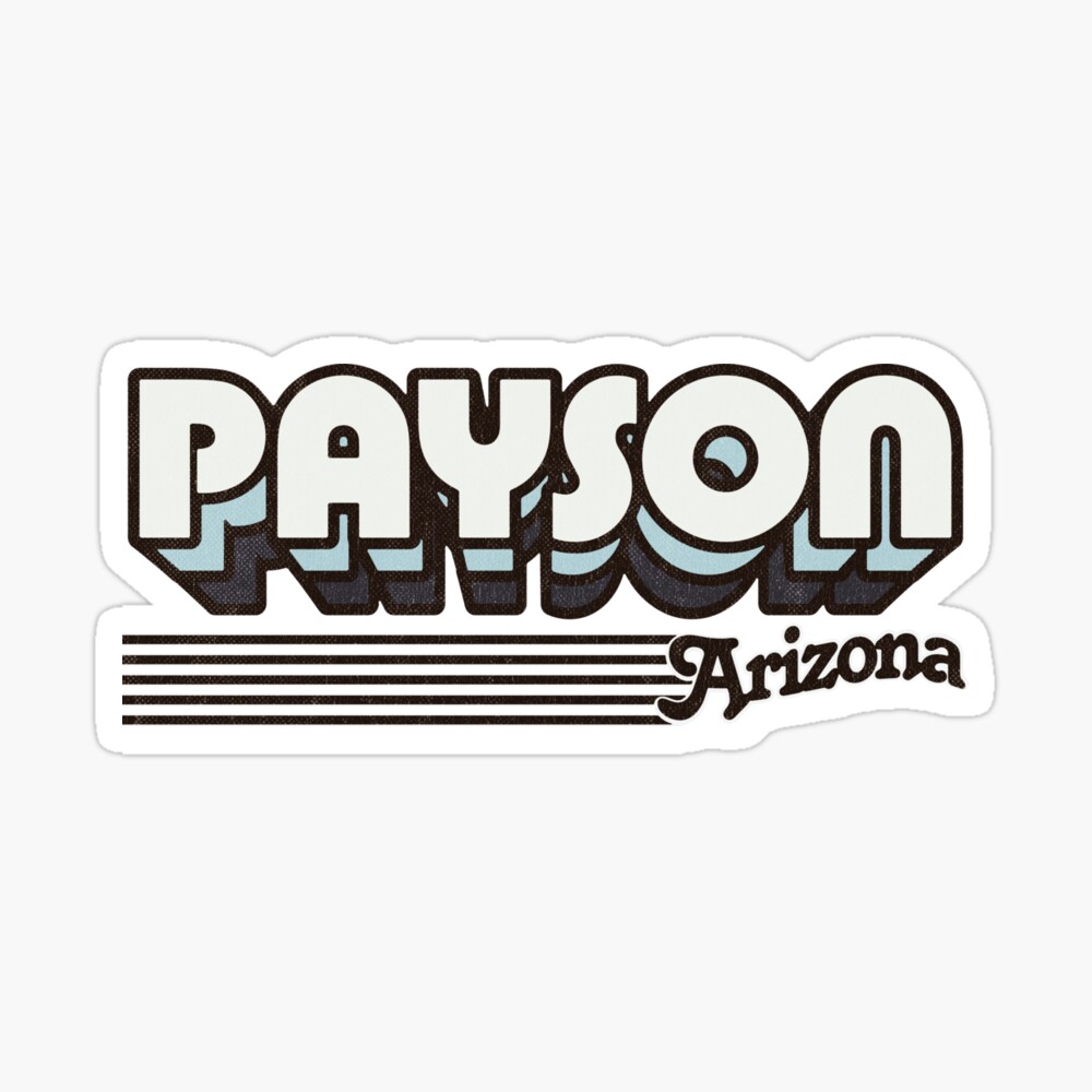 Payson, Arizona | Retro Stripes Sticker