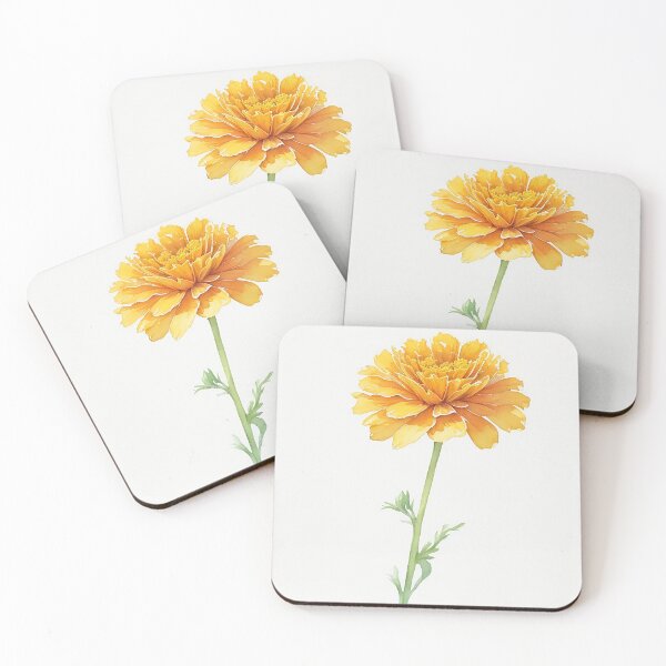 Item preview, October Marigold Birth Flower - Vibrant Warmth and Golden Splendor designed and sold by SleepySoulArt.