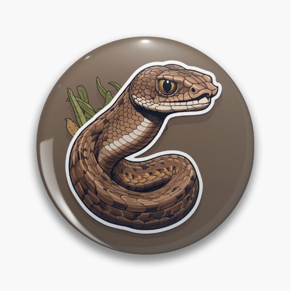 Item preview, Brown snake with leafs designed and sold by Forest Alchemist.