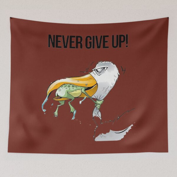 Item preview, NEVER GIVE UP   	 designed and sold by junilxqaox88.