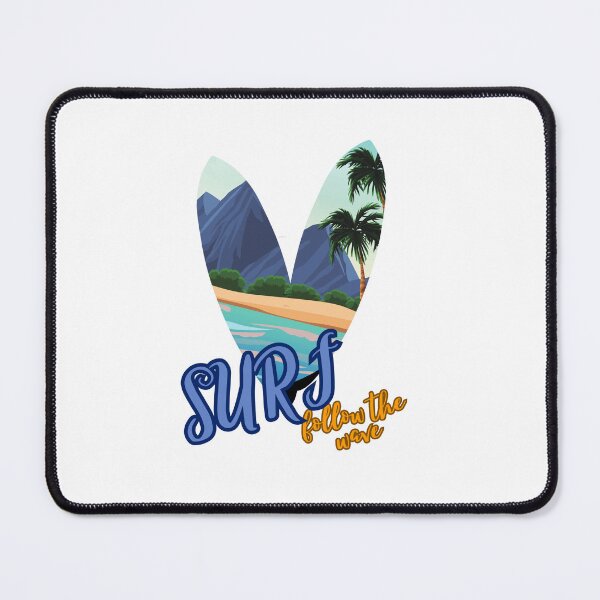Item preview, Unisex T-Shirt Surf ,follow the wave, sticker surf, designed and sold by NinaCreator.