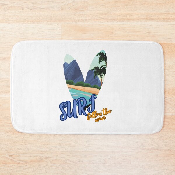 Item preview, Unisex T-Shirt Surf ,follow the wave, sticker surf, designed and sold by NinaCreator.