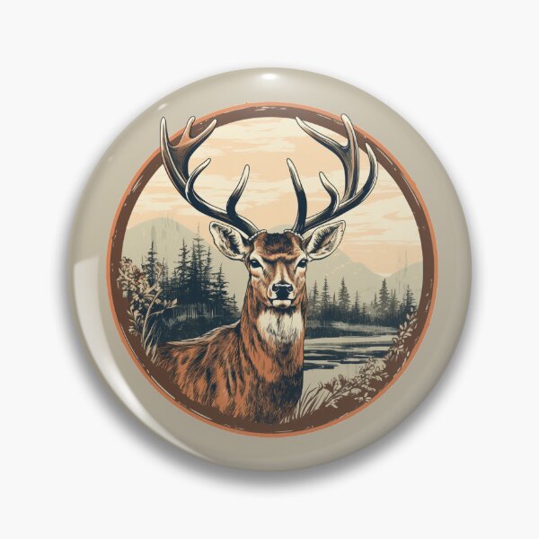 Item preview, Vintage deer by the lake designed and sold by Forest Alchemist.