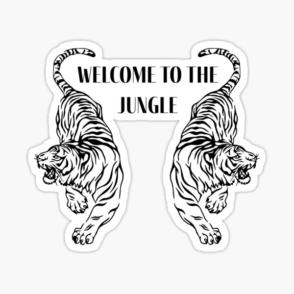 Welcome to the Jungle Lyric Wall Decal