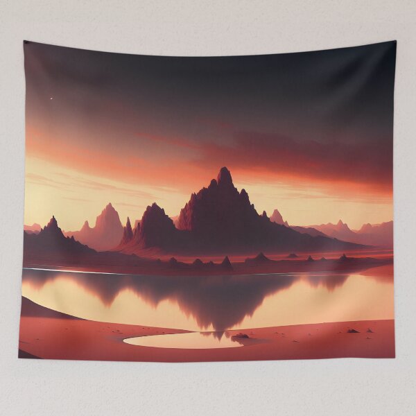 Item preview, A  lake in the desert designed and sold by Pixeledfox.