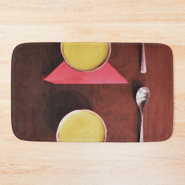 Item preview, Restaurant Tasting Menu - Two Japanese-Style Crème Delicate Brûlée Art Print designed and sold by Oh Halo Berry.
