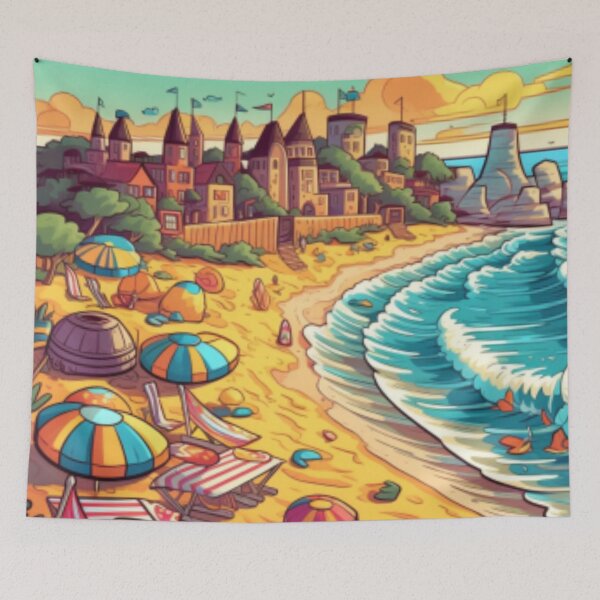 Item preview, Beautiful beach painting  designed and sold by SPECTRA005.