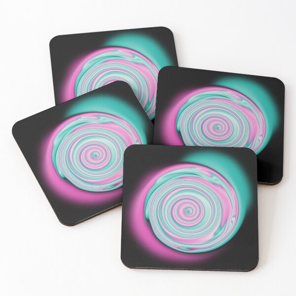 Item preview, Pink and Teal swirl vortex designed and sold by Quoppidou.
