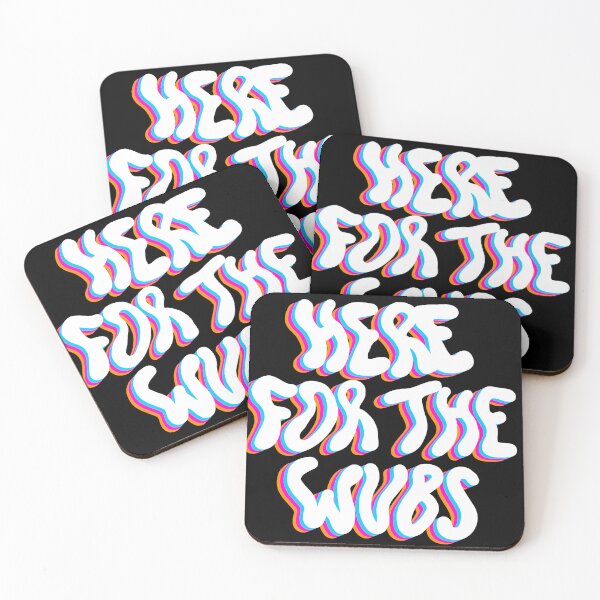 Item preview, Here For the Wubs - EDM, House, Dubstep, Rave Quote designed and sold by Eva Phan.
