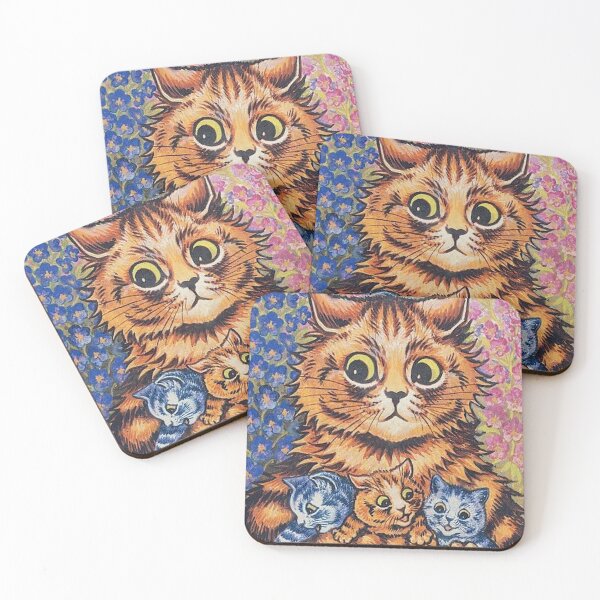 Item preview, Mystical Feline Delight: Louis Wain's Artistic Wonder Sticker designed and sold by BeniSof.