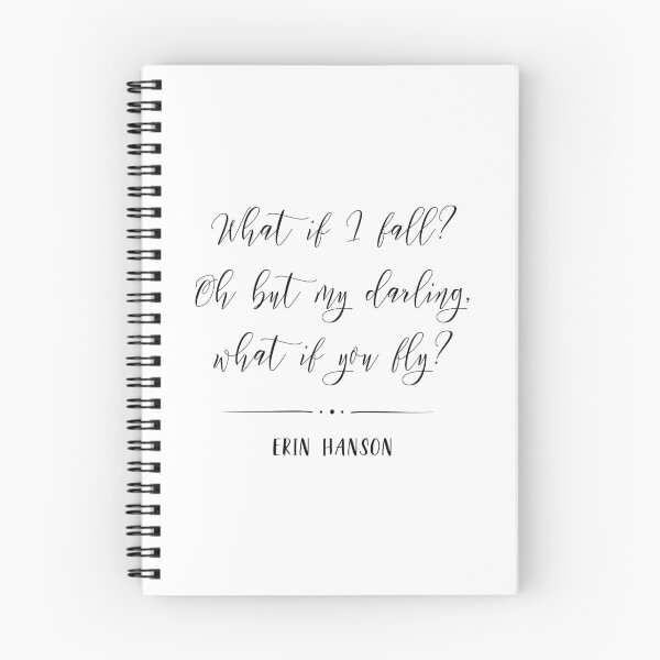 Item preview, What If I Fall What If You Fly Quote designed and sold by MentDesigns.
