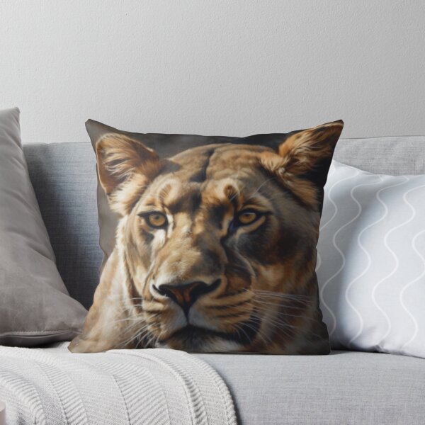 Item preview, Beautiful Oil painting of lioness designed and sold by SPECTRA005.