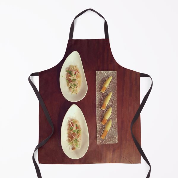 Item preview, Restaurant Tasting Menu - Sushi of White Asparagus, Ikura, and Seabass with Micro Herbs: A Taste of Japanese Cuisine designed and sold by Oh Halo Berry.