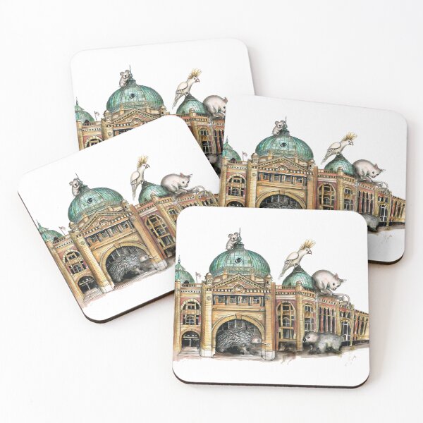 Item preview, Flinders street station Melbourne designed and sold by redman-vrosio.