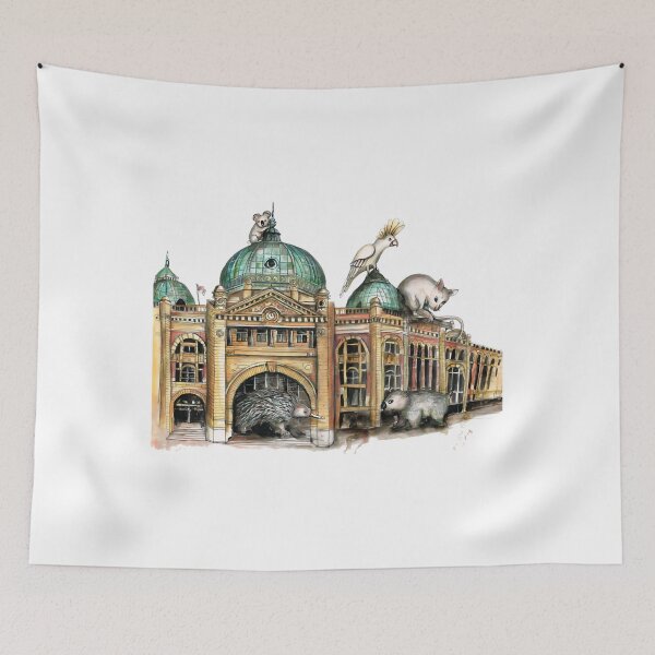 Item preview, Flinders street station Melbourne designed and sold by redman-vrosio.
