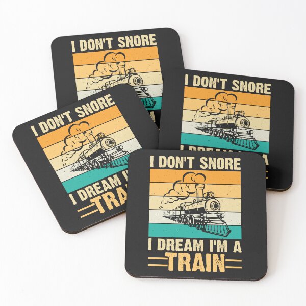 Item preview, I Don't Snore I Dream I'm A Train Funny Vintage Trains Lover designed and sold by woormle.