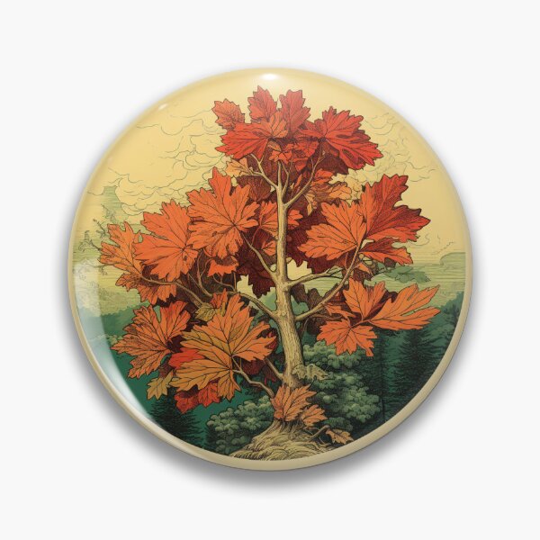 Item preview, Vintage autumn maple tree designed and sold by Forest Alchemist.