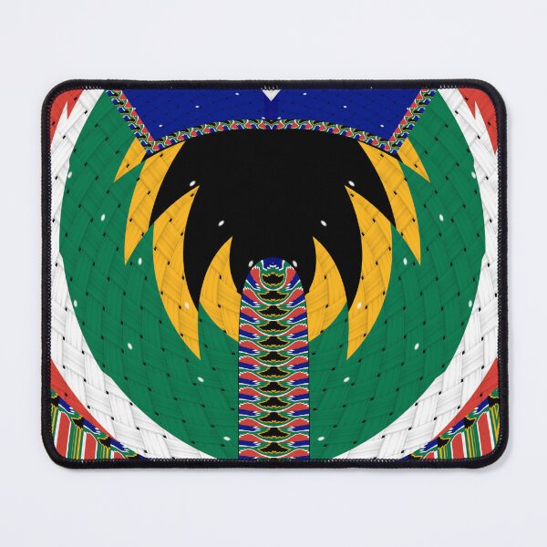 Item preview, Attractive original abstract geometric artwork, inspired by the South African flag in a vintage style. designed and sold by Ralek.