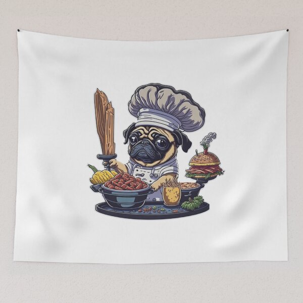 Item preview, Pug in the kitchen designed and sold by Pug-Obsession.
