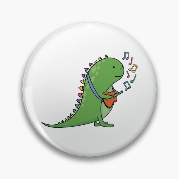 Item preview, Dinosaur Picksaur playing guitar designed and sold by cute-tees.
