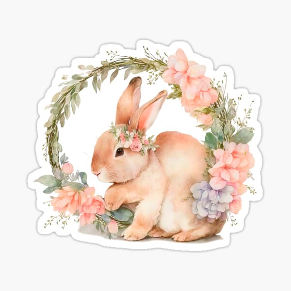 Item preview, Cute Easter Bunny designed and sold by TalkingWallsGe.