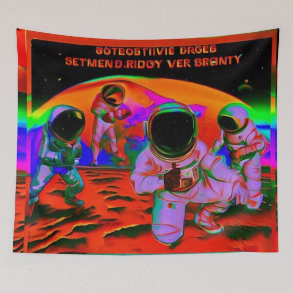 Item preview, Astronaut dance party on the surface of Mars designed and sold by FashionHomeCo.