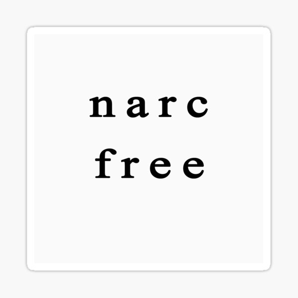 Narc Free Sticker