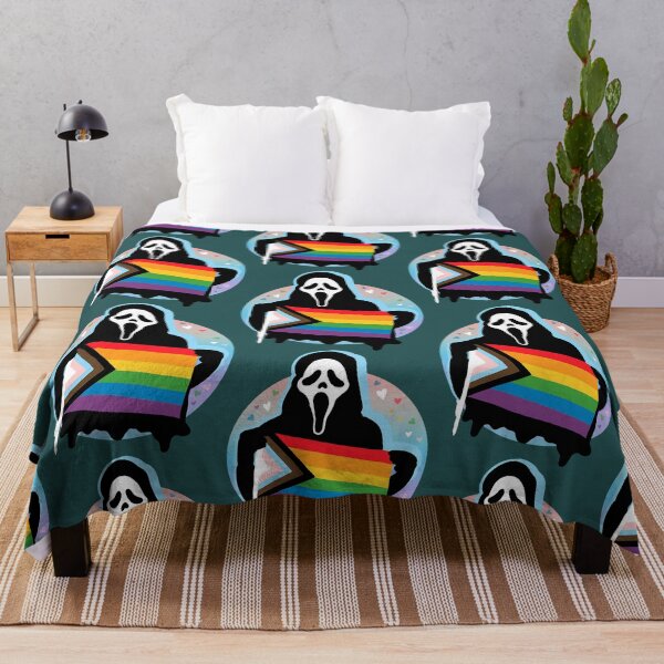 Item preview, Ghostface with Progressive Pride Flag  designed and sold by JensonTherrien.