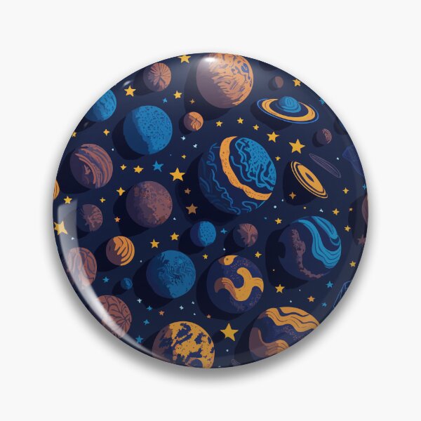 Item preview, Cosmic Seamless Pattern | Digital Planet Illustrations designed and sold by InnovativeGFX.