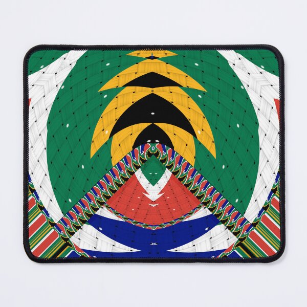 Item preview, Attractive original abstract geometric artwork, inspired by the South African flag in a vintage style. designed and sold by Ralek.