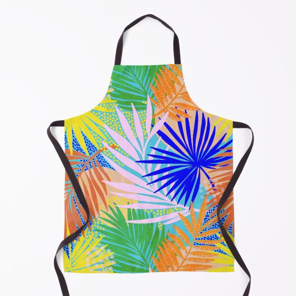 Item preview, Tropical Boho Palm Pattern 3. Vibrant Orange, blue, green, pink, yellow #Summer #tropical #palmleaves #backtoschool designed and sold by Dominiquevari.