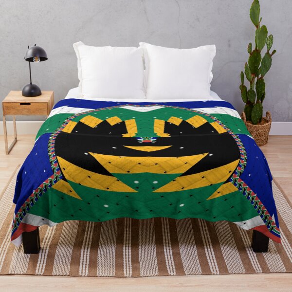 Item preview, Attractive original abstract geometric artwork, inspired by the South African flag in a vintage style. designed and sold by Ralek.