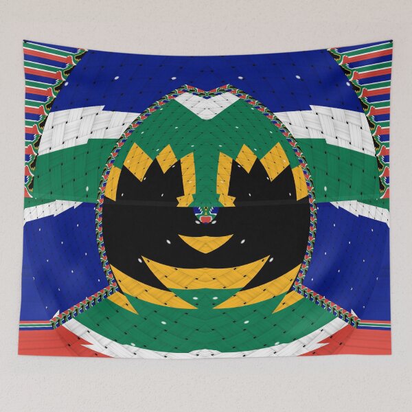 Item preview, Attractive original abstract geometric artwork, inspired by the South African flag in a vintage style. designed and sold by Ralek.