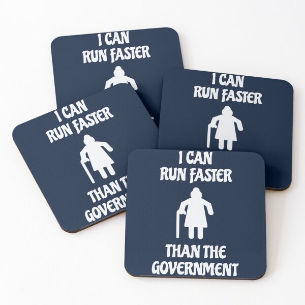Item preview, I can Run Faster Than The Government anti government anti tory designed and sold by huanmom2.