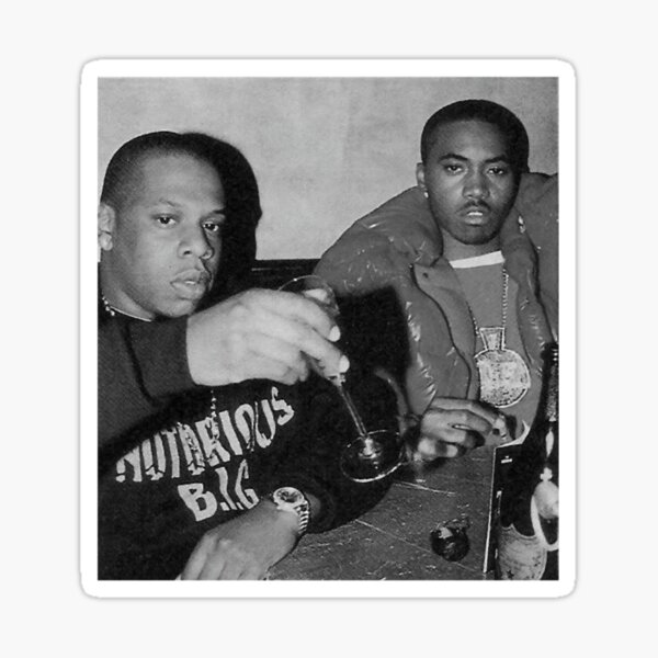 Aperçu de l'œuvre Jay Z et Nas, légendes du rap hip-hop créée et vendue par Lucasienne.
