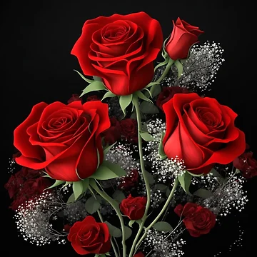 Artwork thumbnail, Beautiful Red Roses by southerndoll67