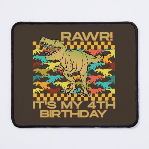 Item preview, 4th Birthday Dino Dinosaur Rawr Kids designed and sold by SunfullyYours.