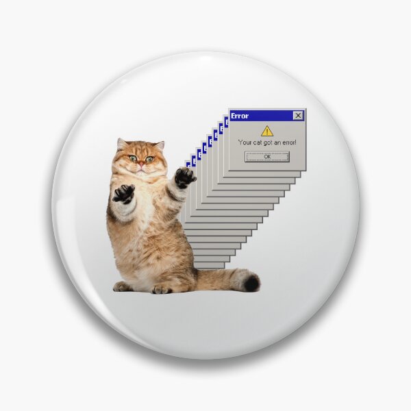Item preview, Cat Error Message designed and sold by monothatthat.
