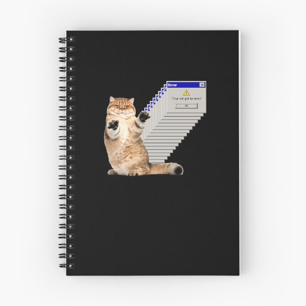 Item preview, Cat Error Message designed and sold by monothatthat.