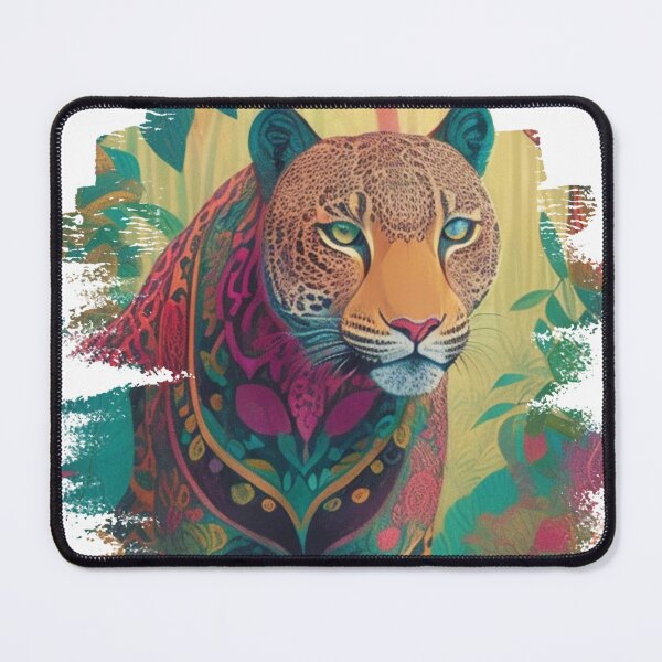 Item preview, Mandala jaguar in a colorful designed and sold by Mo-rx.