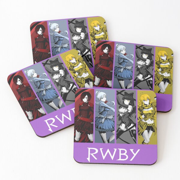 Item preview, four characters RWBY anime designed and sold by ZakariyaHarris.